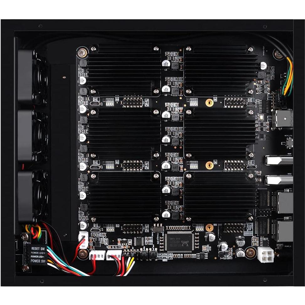 Kit Caja ITX GeeekPi para Placa Super6C con 3 Ventiladores