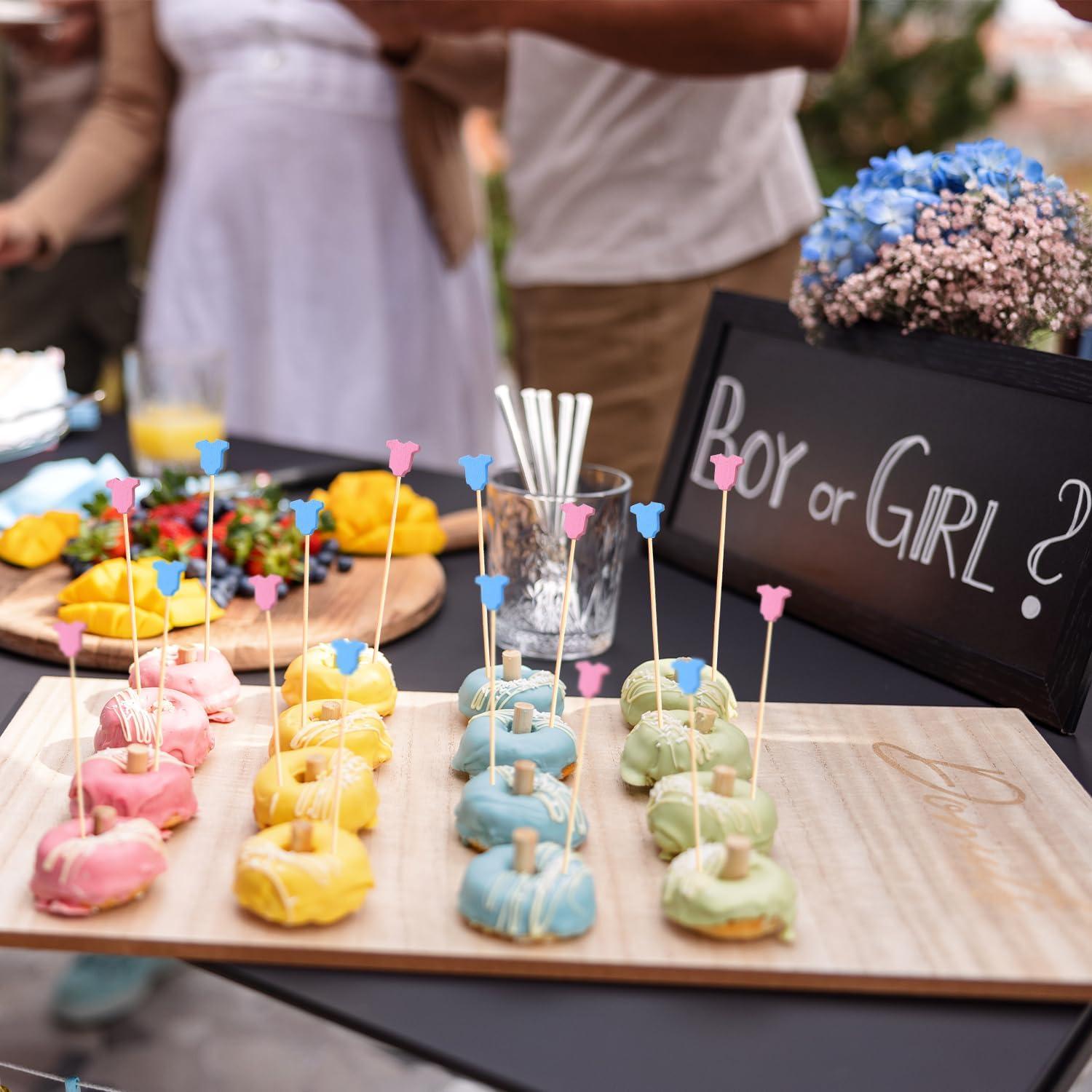 Palillos de cóctel Bambú 100 unidades Revelación de género