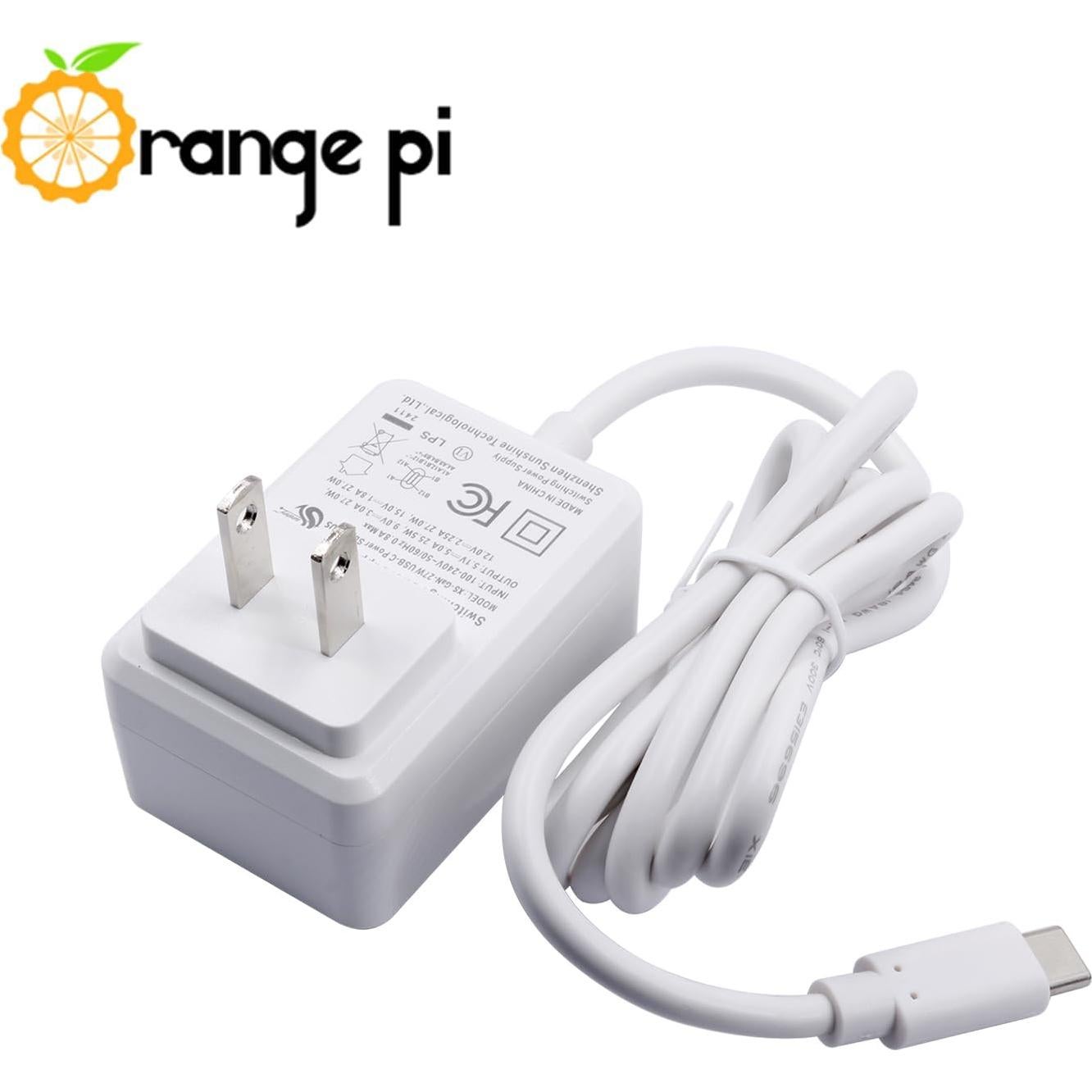 Adaptador de Alimentación Type-C 27W Orange Pi - Cargador Rápido