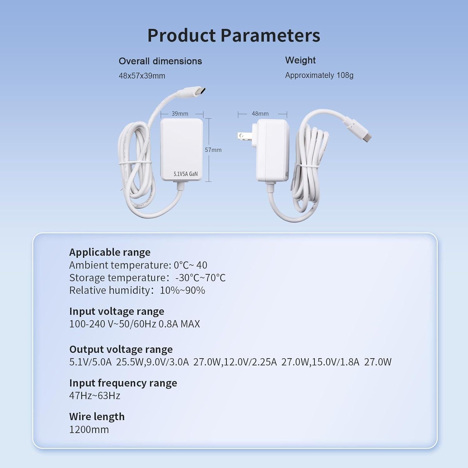 Adaptador de Alimentación Type-C 27W Orange Pi - Cargador Rápido