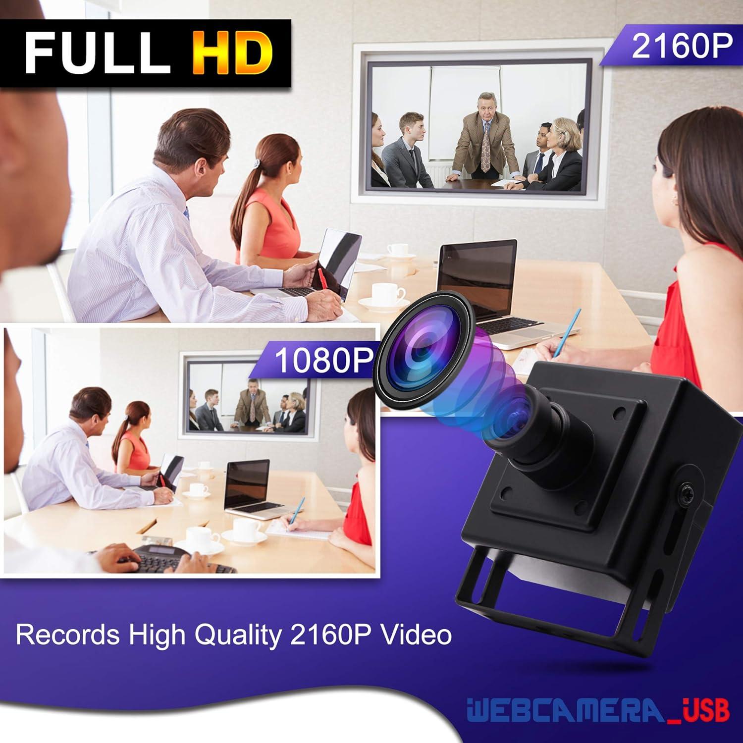 Cámara USB 4K IEights con lente ojo de pez 170° HD