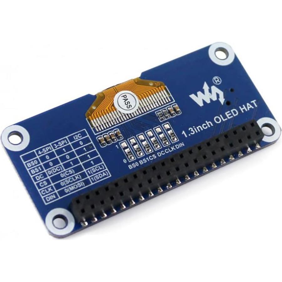 Pantalla OLED 1.3" Coolwell SH1106 para Raspberry Pi y Jetson Nano