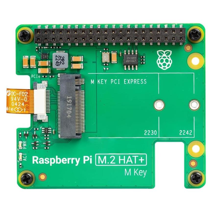 Raspberry Pi M.2 HAT Genérico para Pi 5 - Soporta NVMe SSD