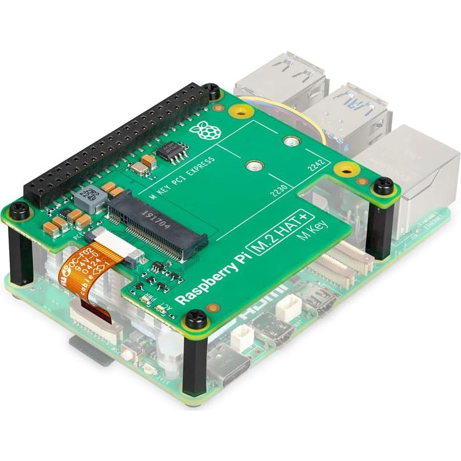 Raspberry Pi M.2 HAT Genérico para Pi 5 - Soporta NVMe SSD