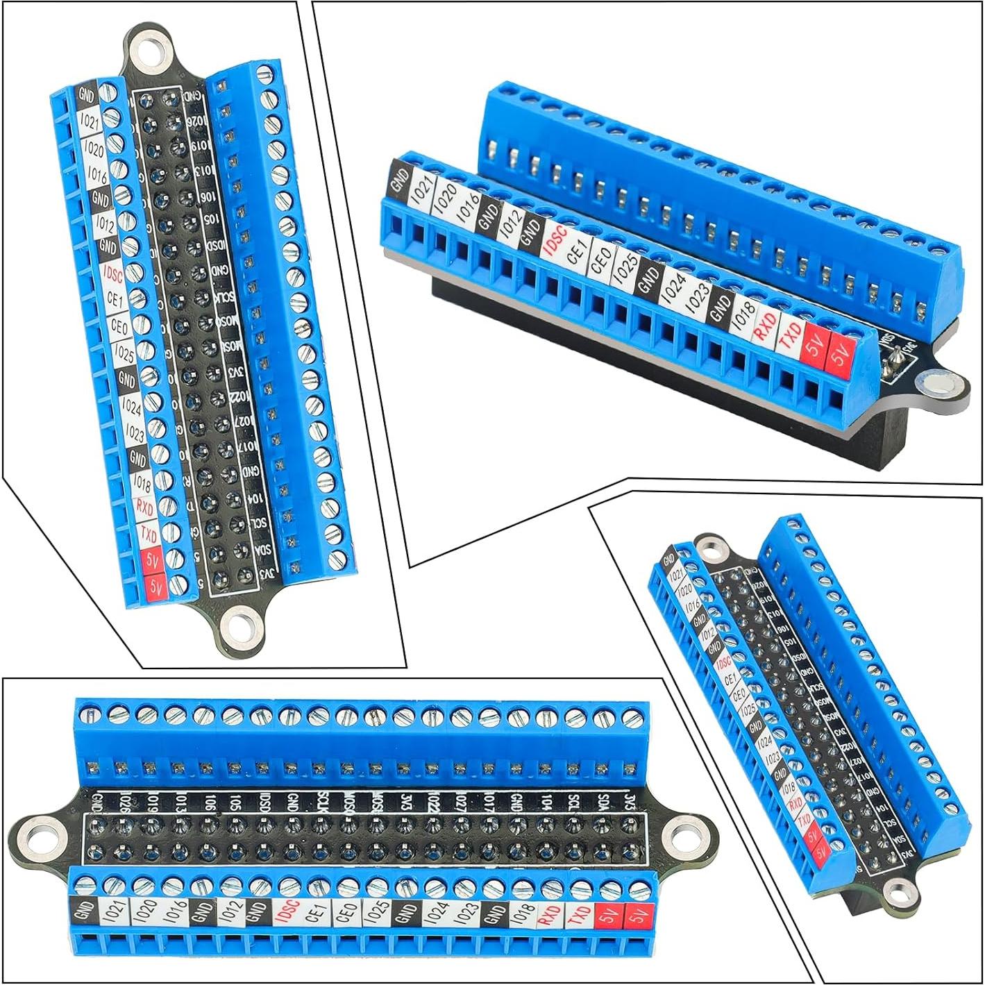 Placa de Expansión GPIO YELUFT para Raspberry Pi 4B/3B - Mini Terminal