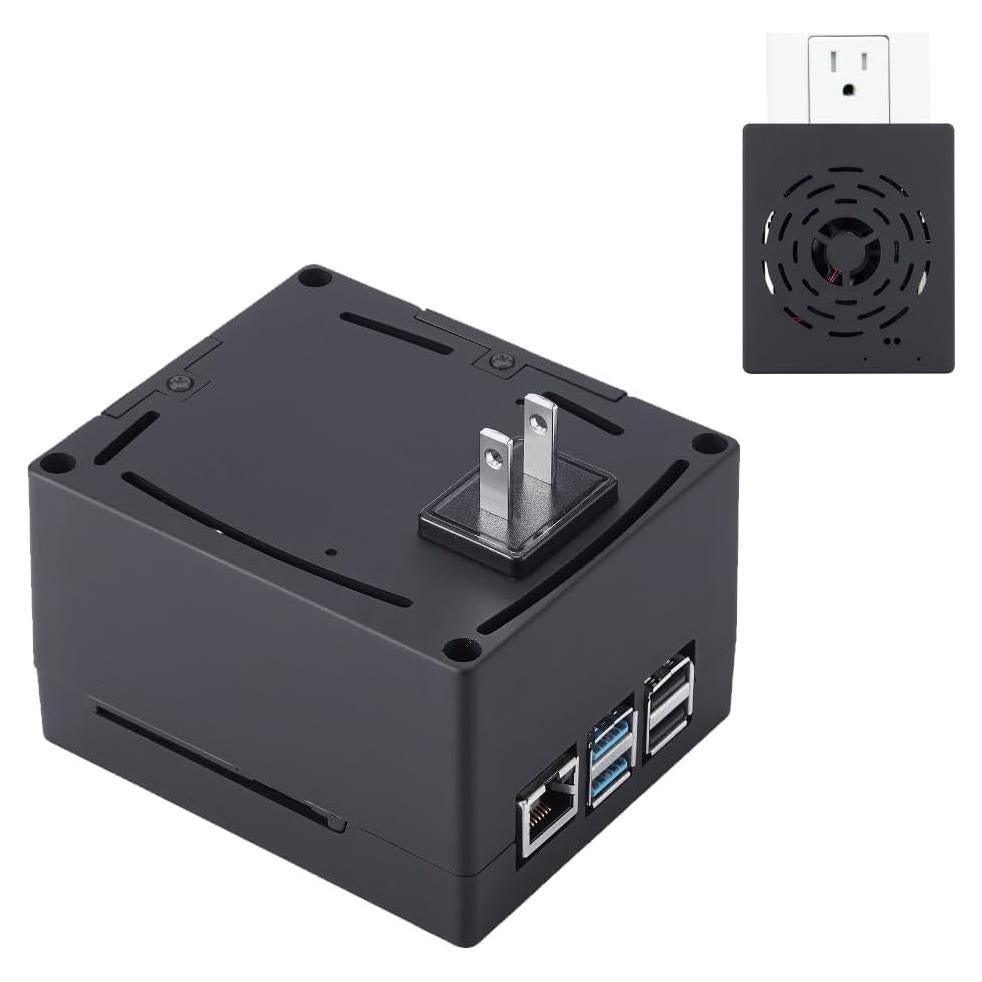 Estuche y Fuente de Alimentación Vilros para Raspberry Pi 5 Negro