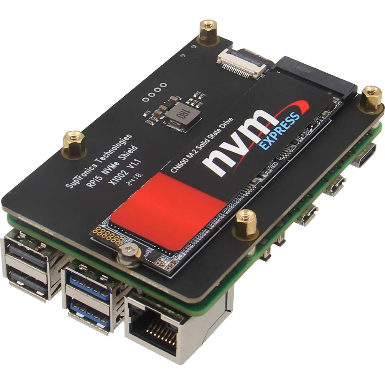 Geekworm X1002 PCIe a M.2 HAT para Raspberry Pi 5 - Soporta SSD NVMe