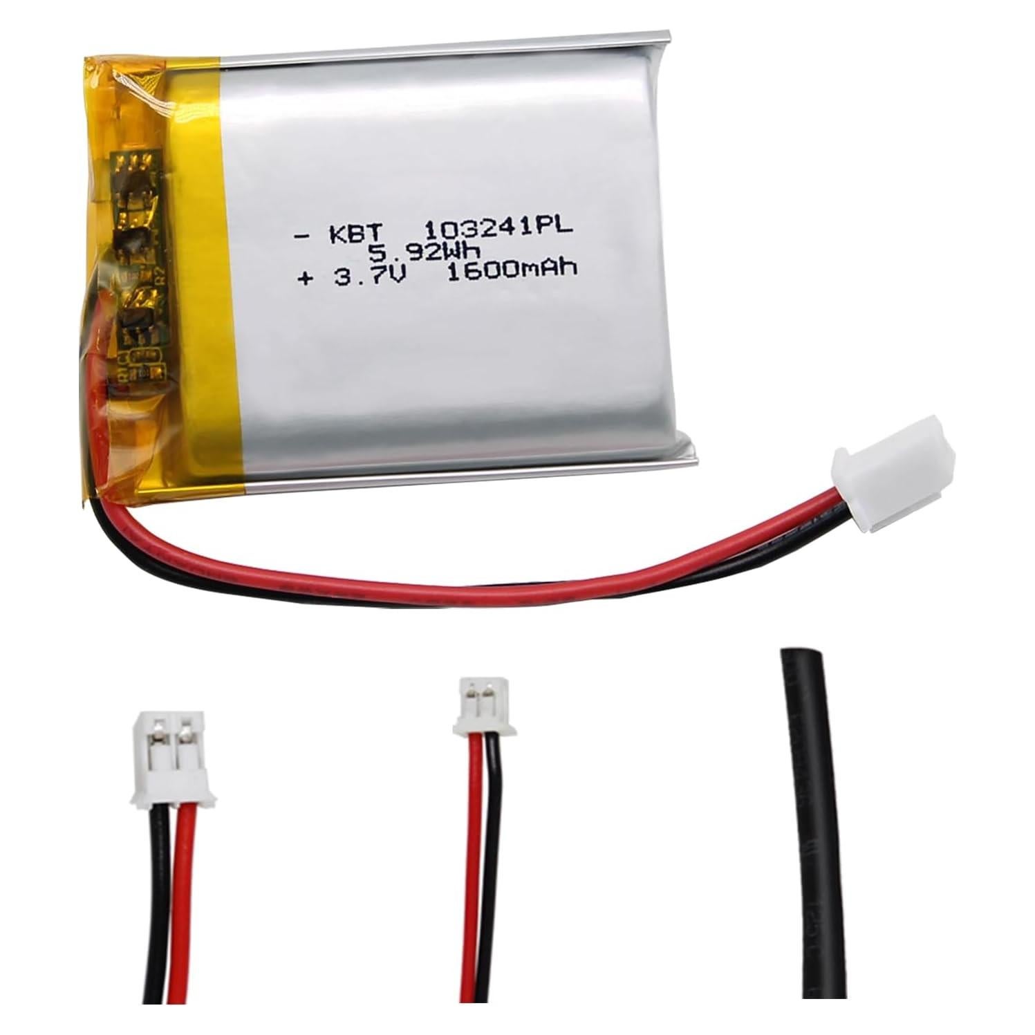 Batería de polímero de litio KBT 3.7V 1600mAh 103241PL
