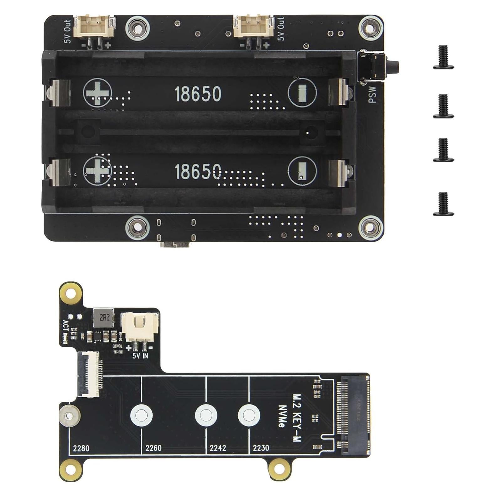 Geekworm X1200 UPS HAT para Raspberry Pi 5 - 5V 5A Salida