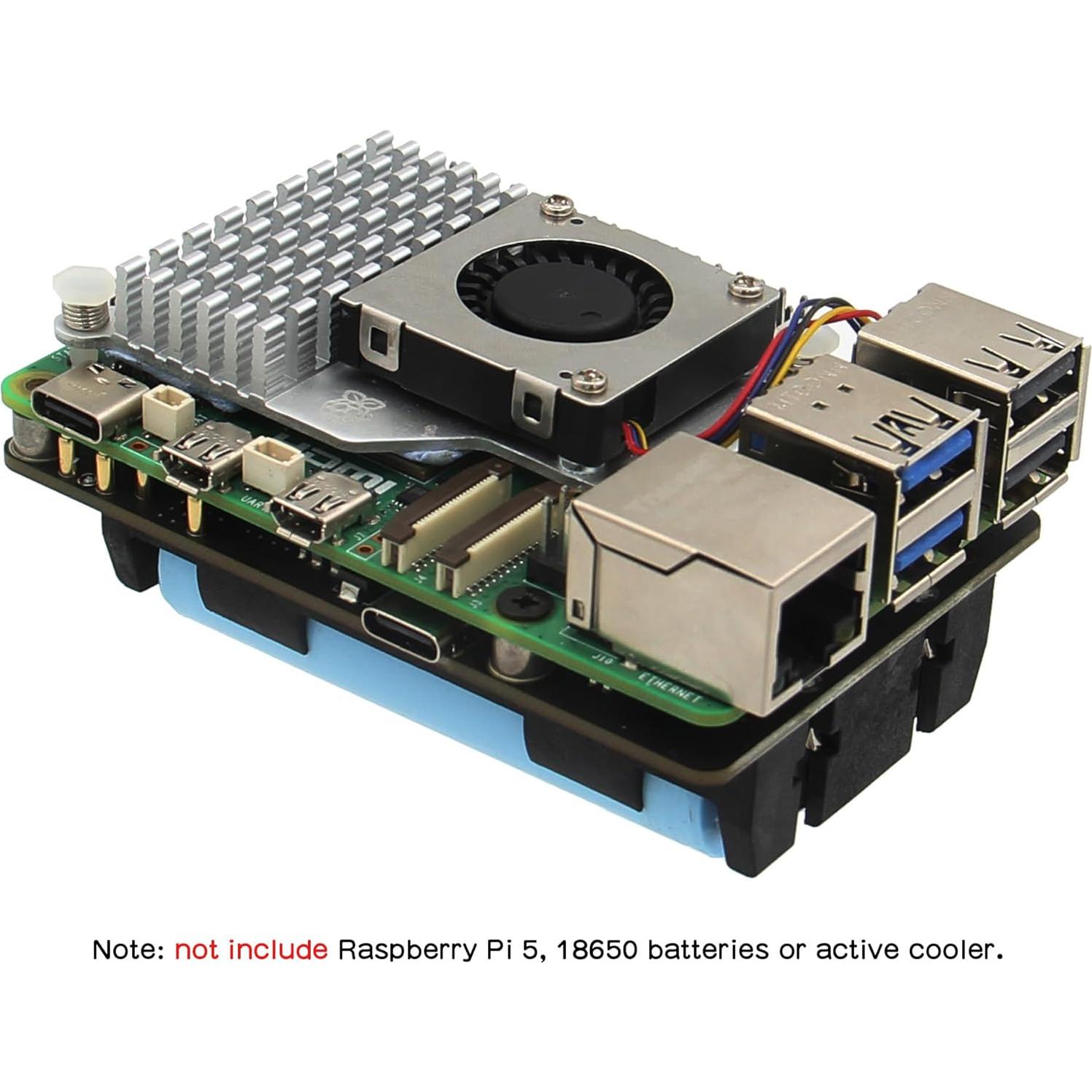 Geekworm X1200 UPS HAT para Raspberry Pi 5 - 5V 5A Salida