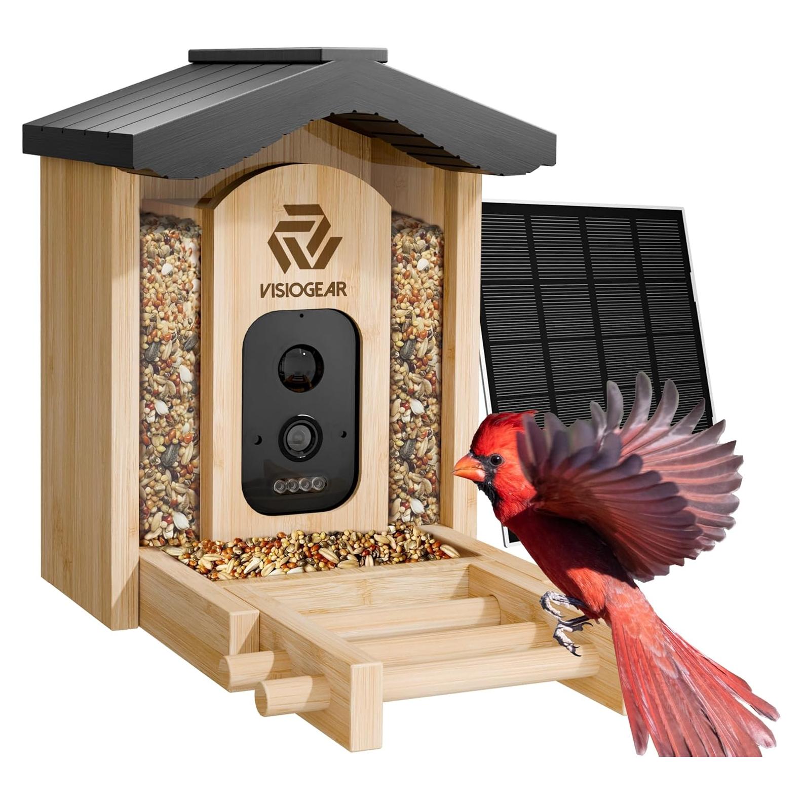 Comedero Inteligente para Aves VISIOGEAR con Cámara HD