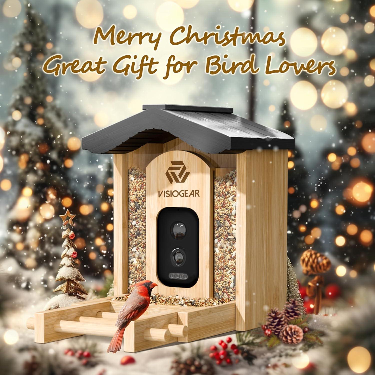 Comedero Inteligente para Aves VISIOGEAR con Cámara HD