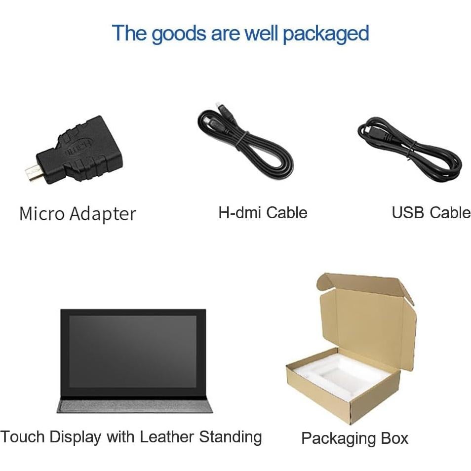 Pantalla LCD Táctil 7" YIYIMIMO 1024x600 con Altavoz y Funda