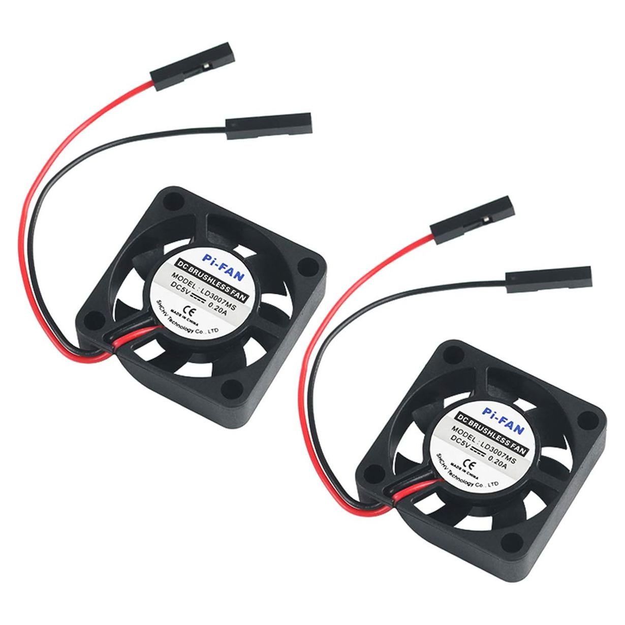 Ventilador Sin Escobillas MakerFocus para Raspberry Pi 5/4B/3 - 2 Pcs