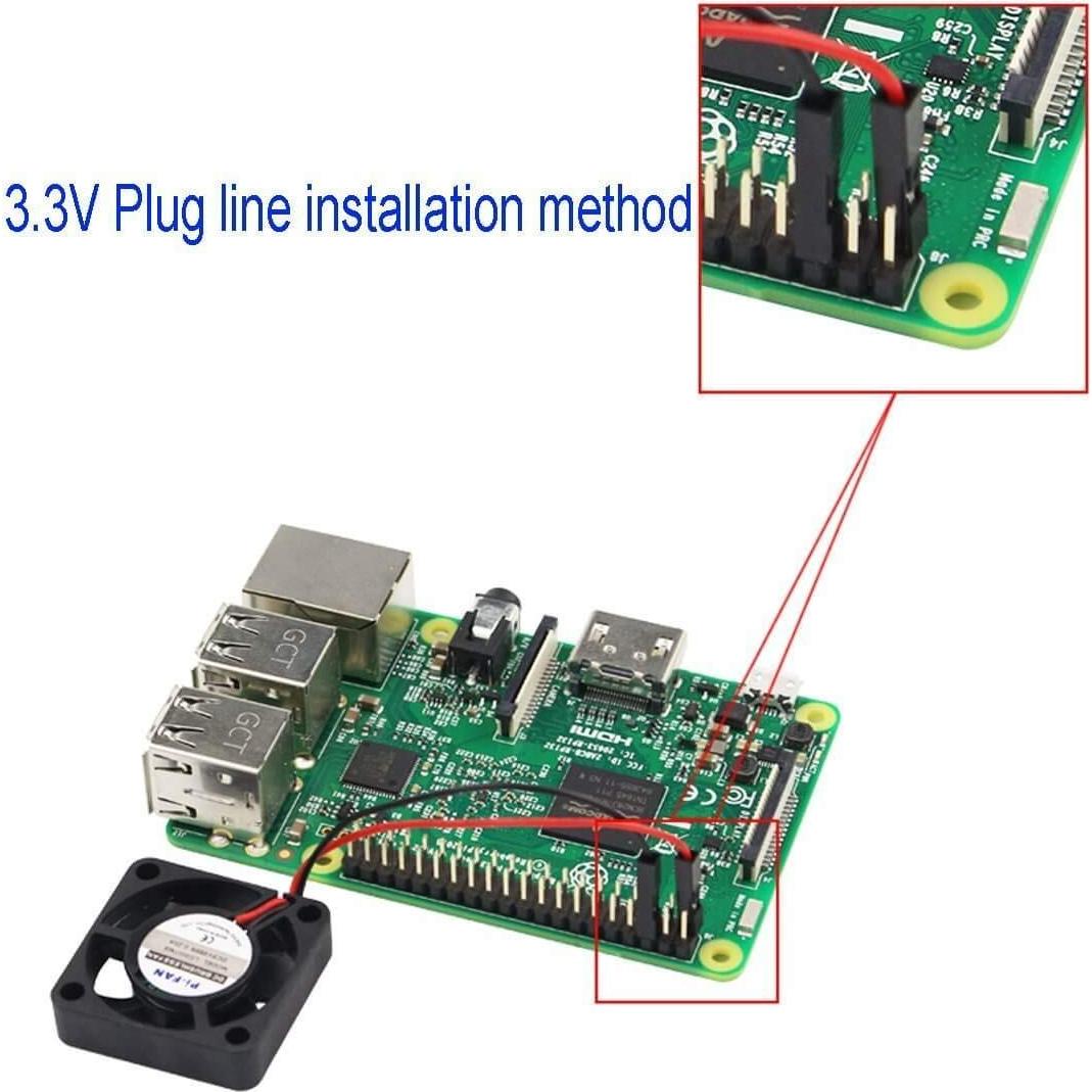 Ventilador Sin Escobillas MakerFocus para Raspberry Pi 5/4B/3 - 2 Pcs