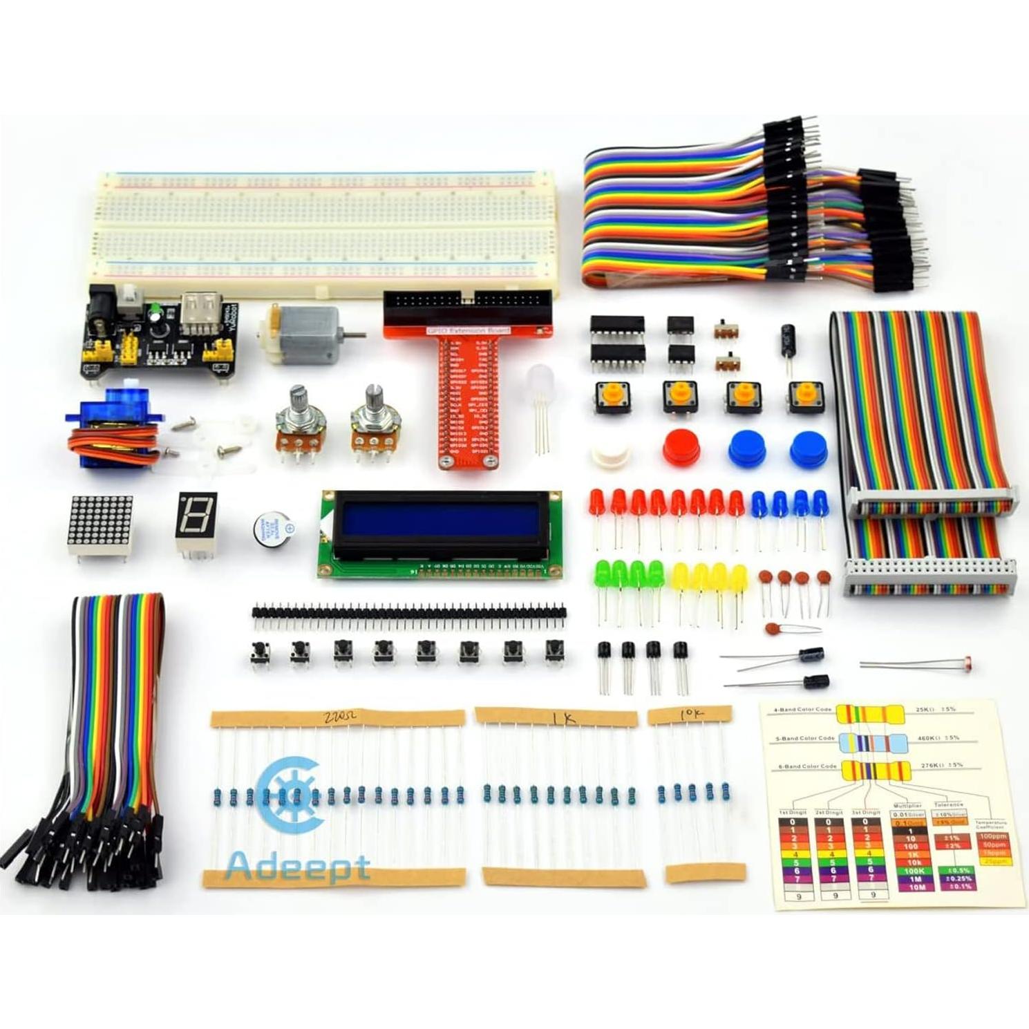 Kit de Inicio Adeept para Raspberry Pi 3 y 2 con LCD1602