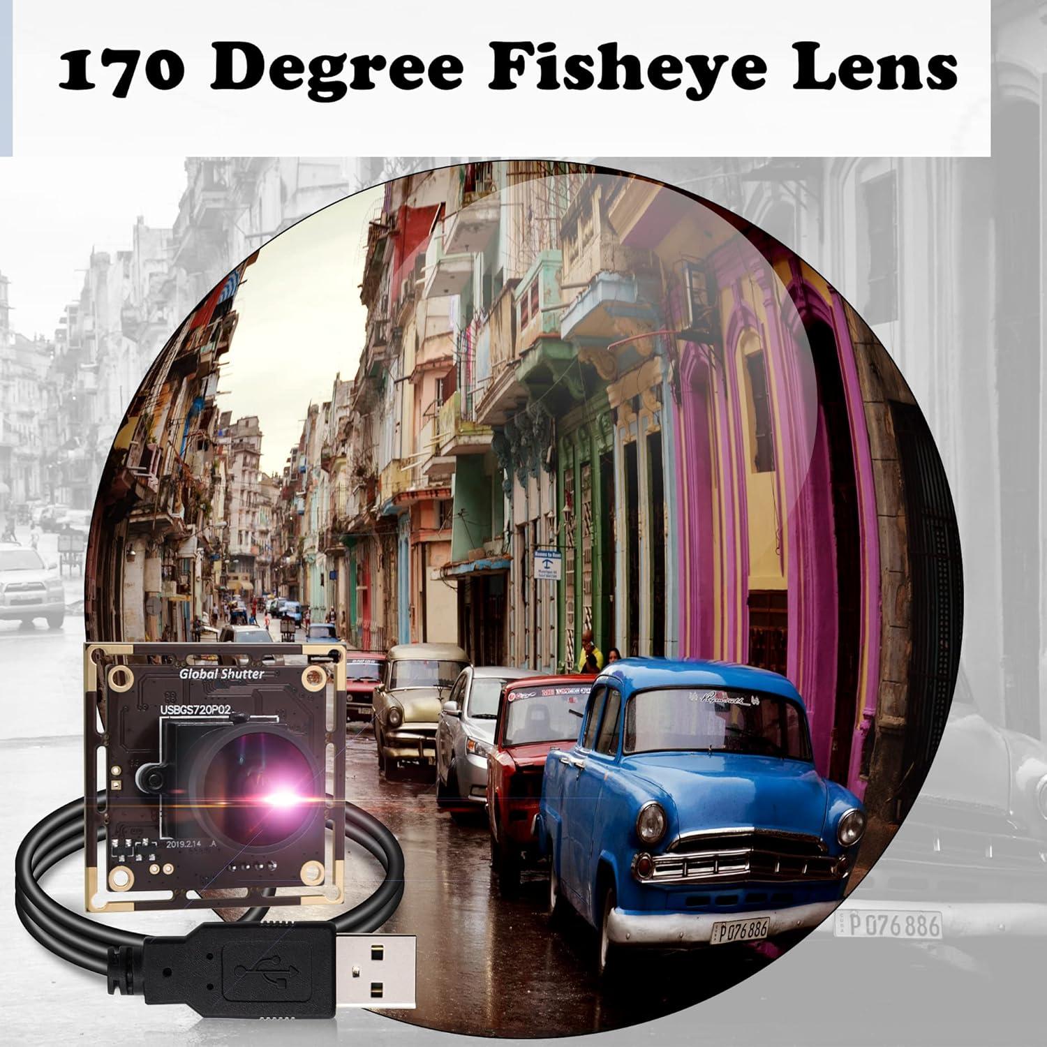 Módulo de Cámara USB IFWATER 720P Gran Angular 60fps