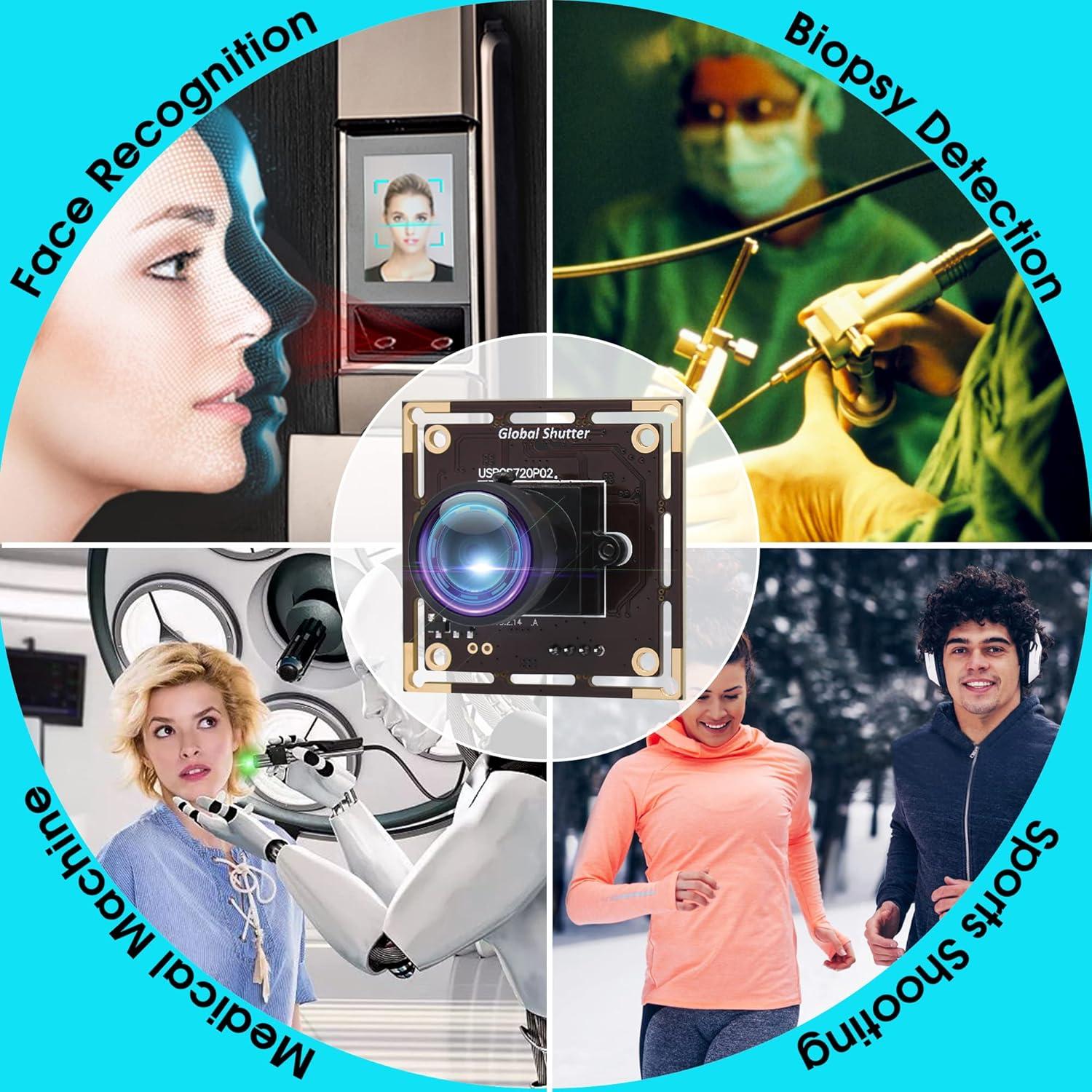 Módulo de Cámara USB IFWATER 720P Gran Angular 60fps