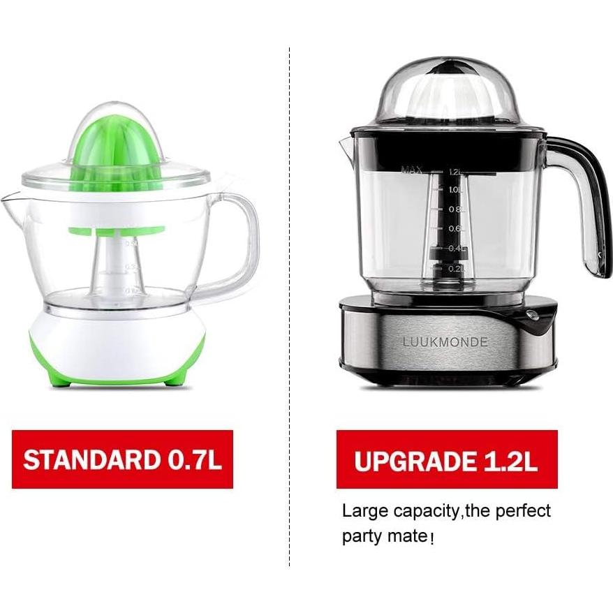 Exprimidor Eléctrico de Cítricos LUUKMONDE 1.2L Negro