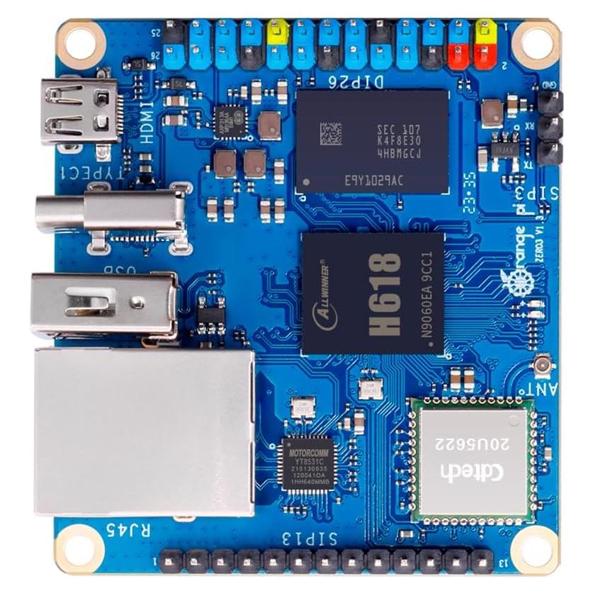 Placa de Desarrollo Orange Pi Zero 3 1.5GB RAM 4 Núcleos