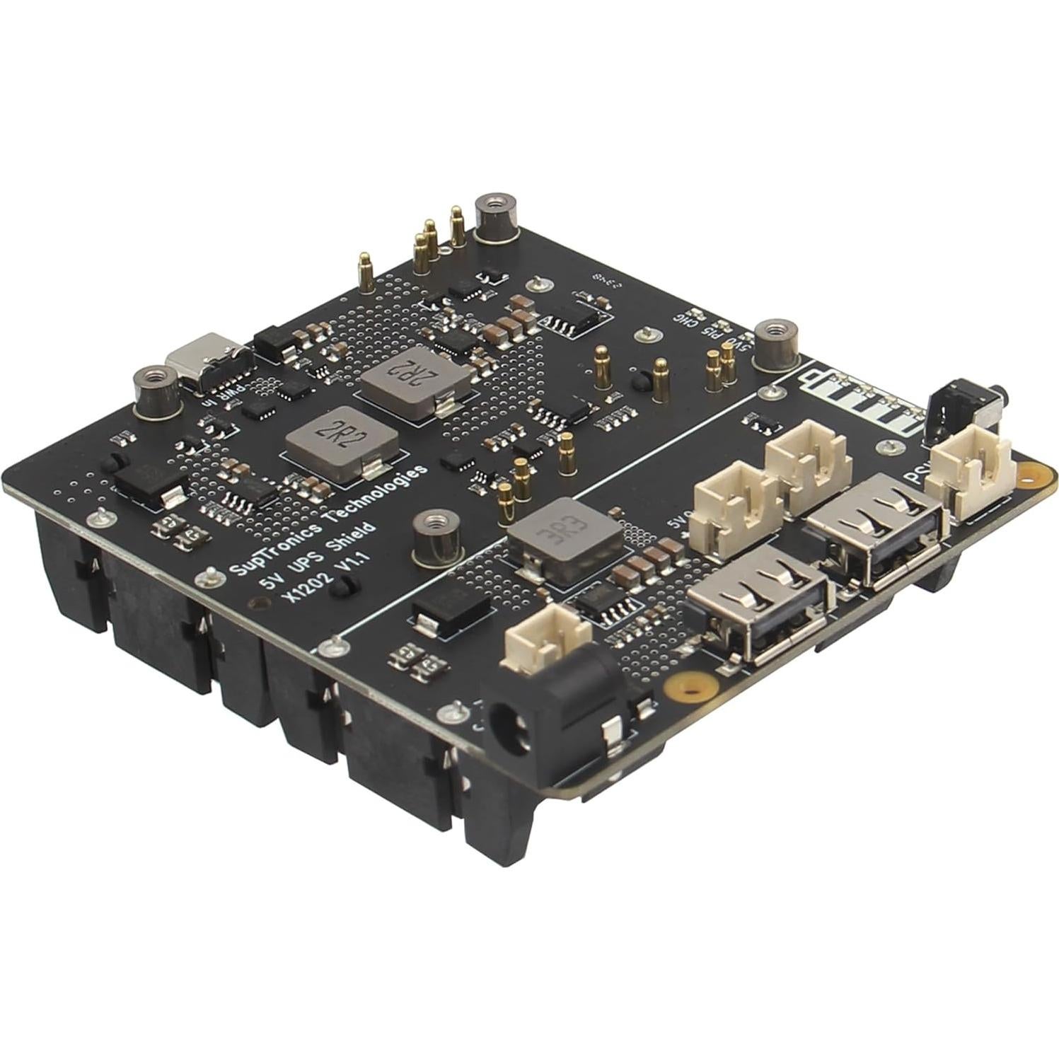 Escudo UPS Geekworm X1202 para Raspberry Pi 5 - 5V 5A