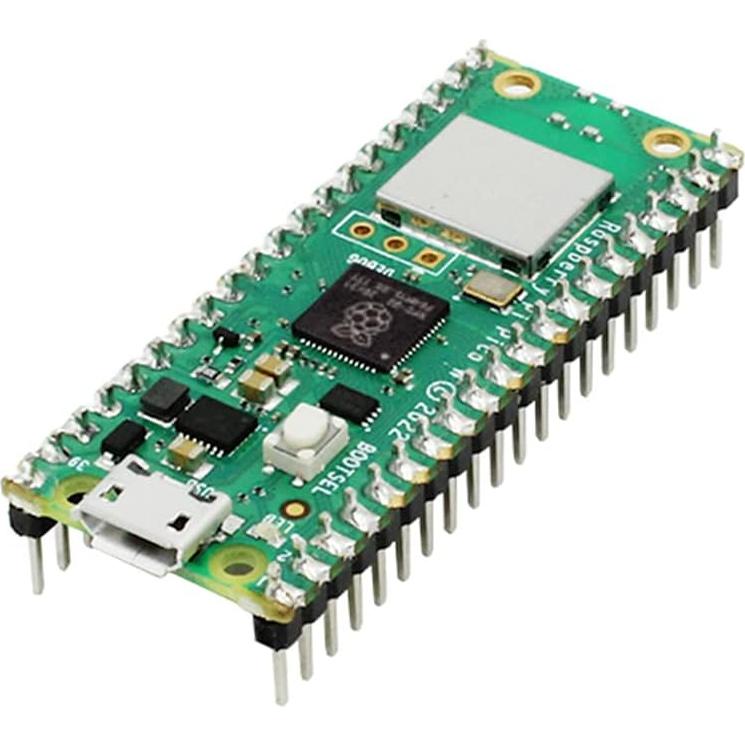 Raspberry Pi Pico W con WiFi 802.11n y Conectores Pre-soldados