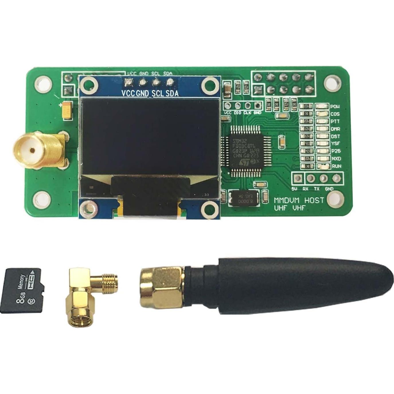 Placa MMDVM Hotspot IWatson con Pantalla OLED y Antena UHF