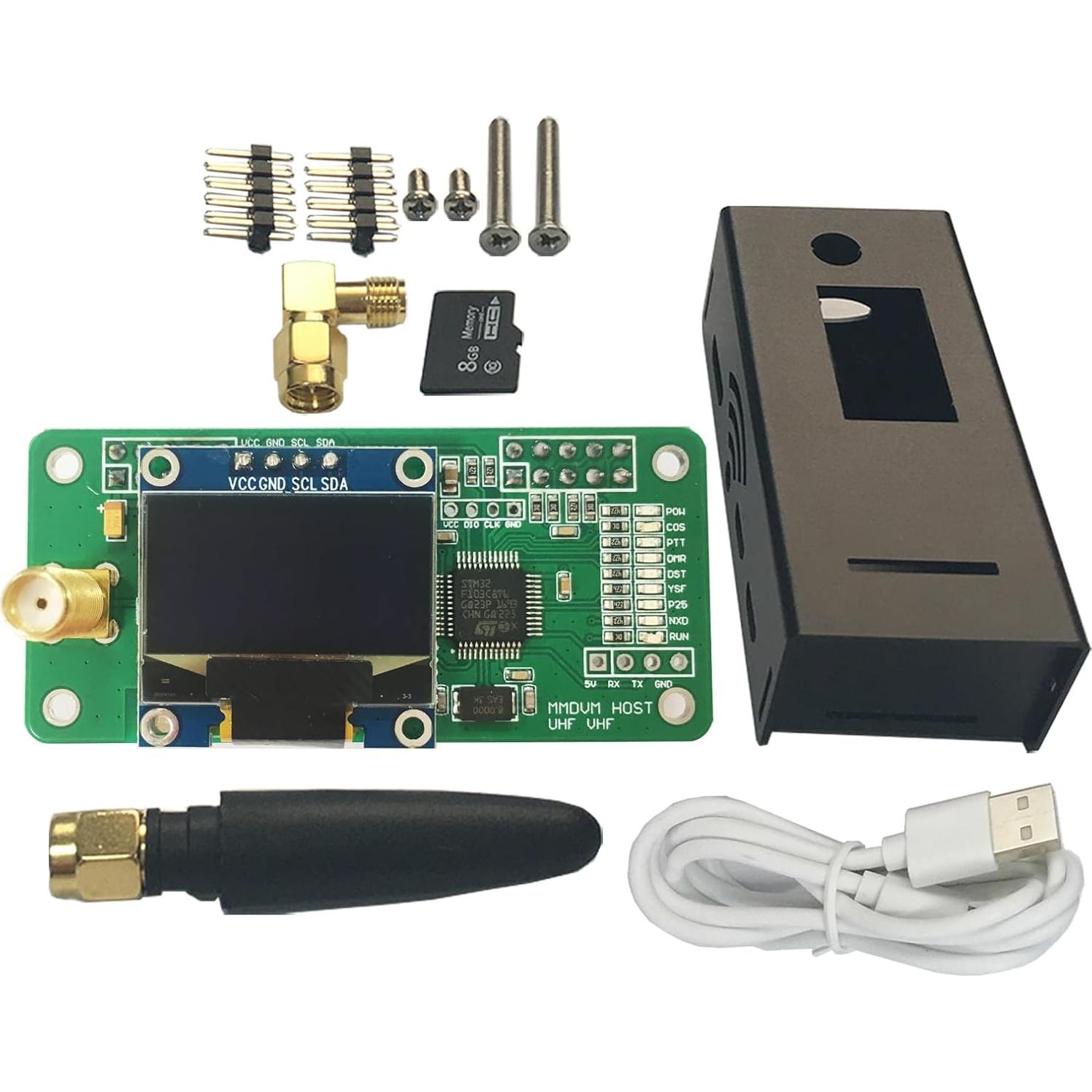 Placa MMDVM Hotspot IWatson con Pantalla OLED y Antena UHF