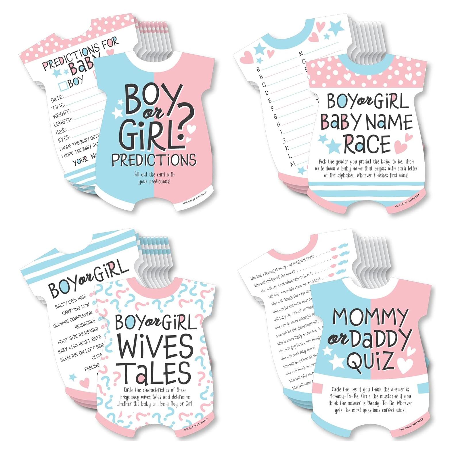 Juego de Revelación de Género Bebé - Gran Punto de Felicidad