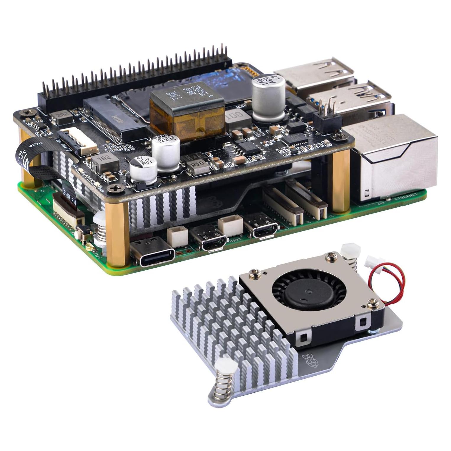 GeeekPi P31 HAT PoE+ para Raspberry Pi 5 con enfriador activo
