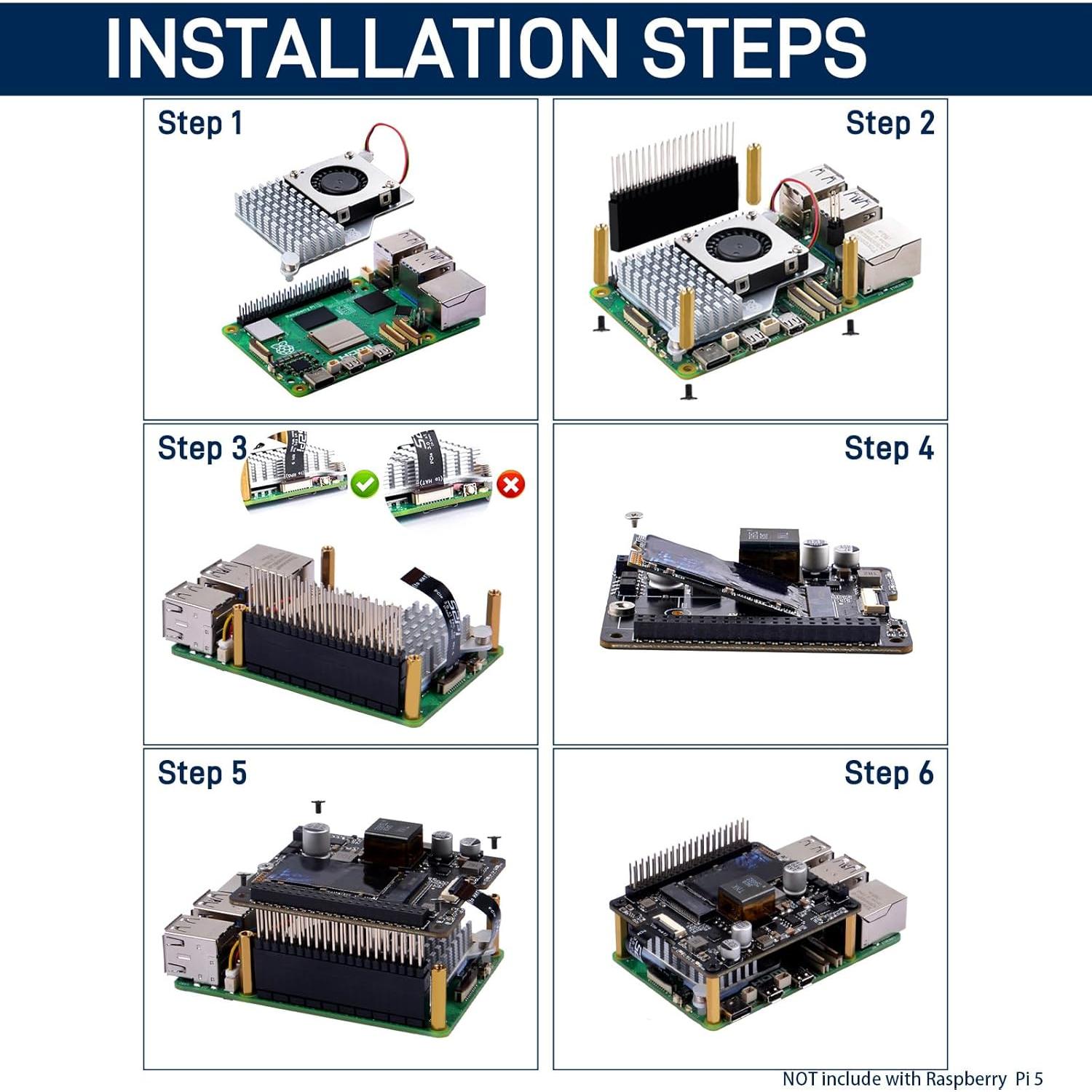 GeeekPi P31 HAT PoE+ para Raspberry Pi 5 con enfriador activo