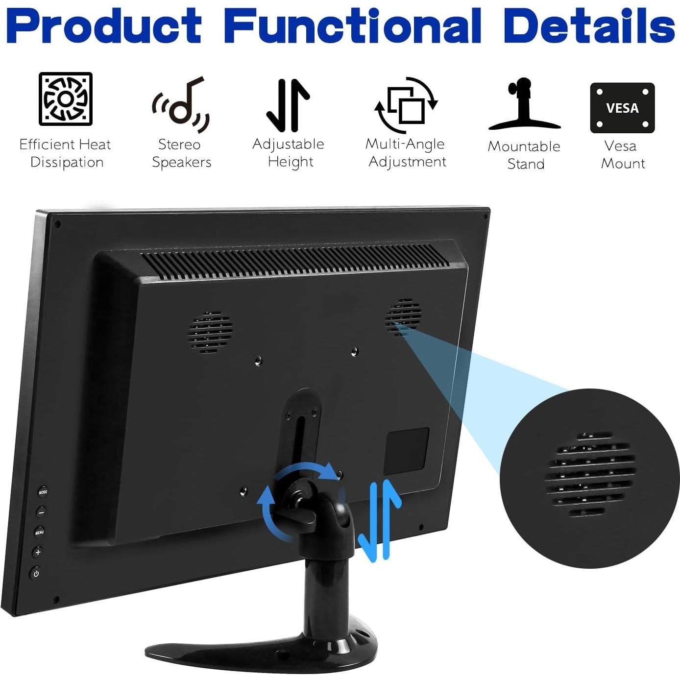 Monitor Portátil 14" FHD Táctil 1080P Kenowa con HDMI/USB-C