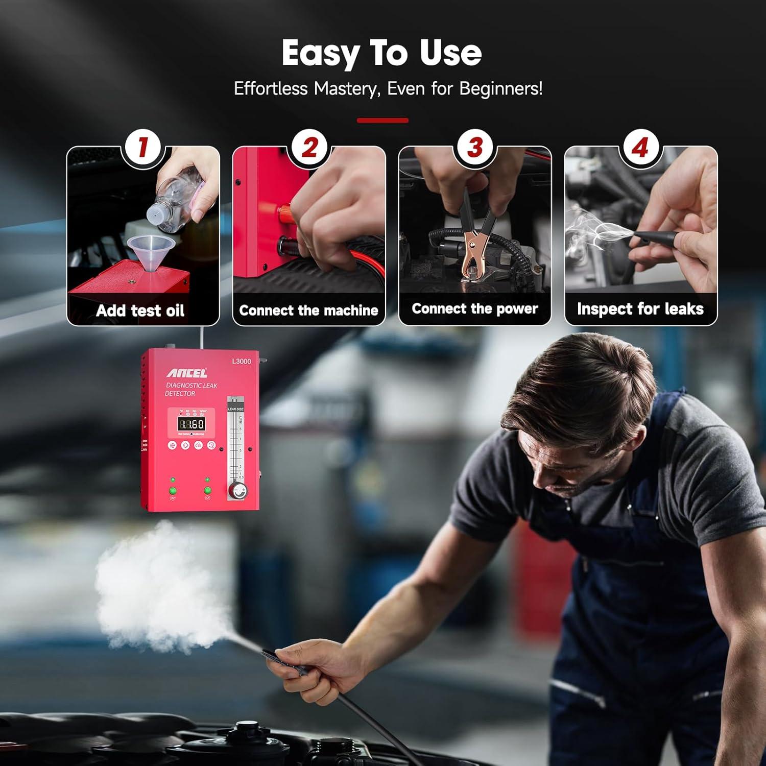 Máquina de Humo ANCEL L3000 con Manómetro Digital