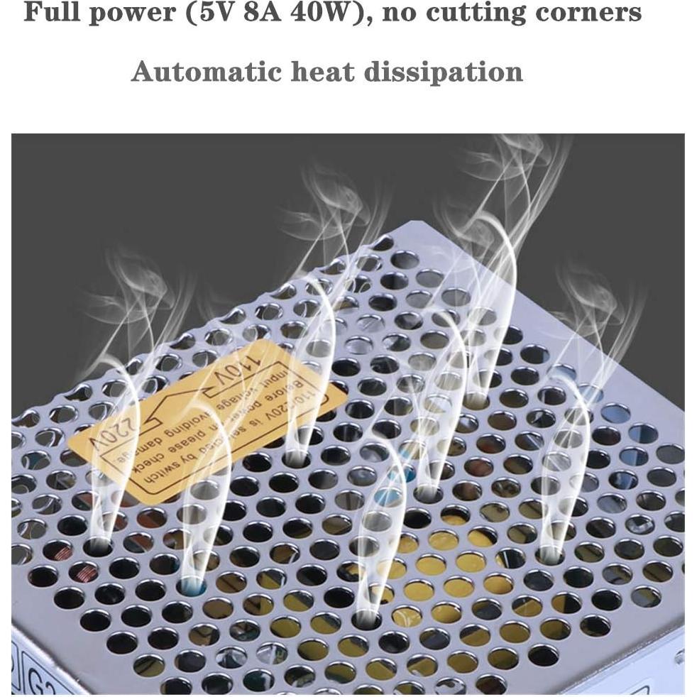 Fuente de Poder 5V 8A PHEVOS AC110V a DC para Raspberry Pi
