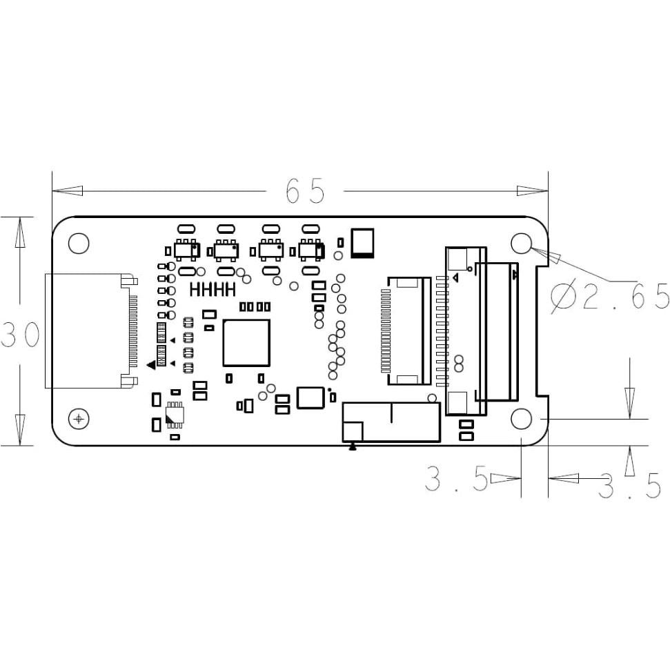 Placa Adaptadora HDMI a CSI-2 Lusya para Raspberry Pi 4B/3B+/3B