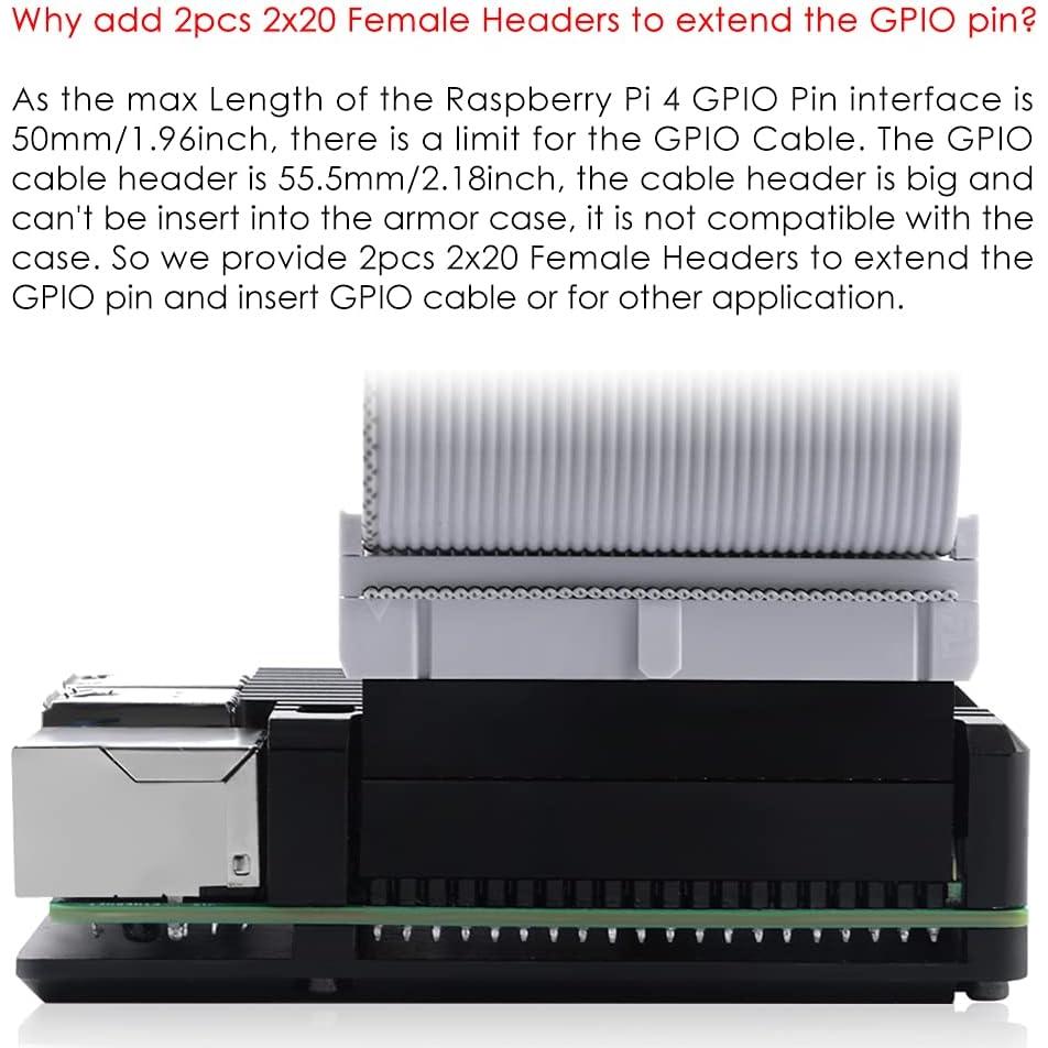 Caja de Aluminio GeeekPi para Raspberry Pi 4B/3B+/3B con Enfriamiento Pasivo