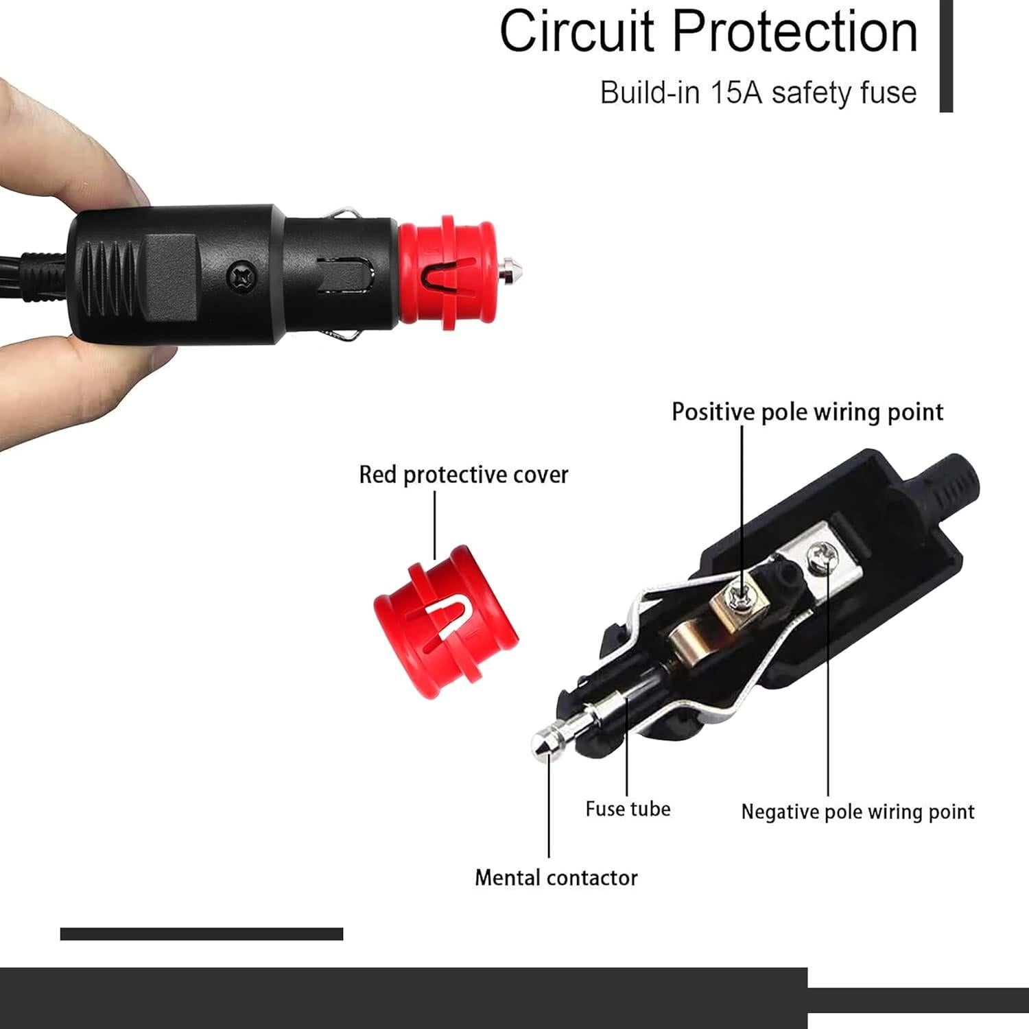 Cable de Alimentación 12V/24V para Refrigerador de Auto K-MAINS