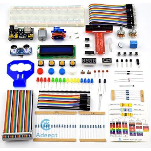 Kit de inicio Adeept para Raspberry Pi 4 y 3 con 160 piezas