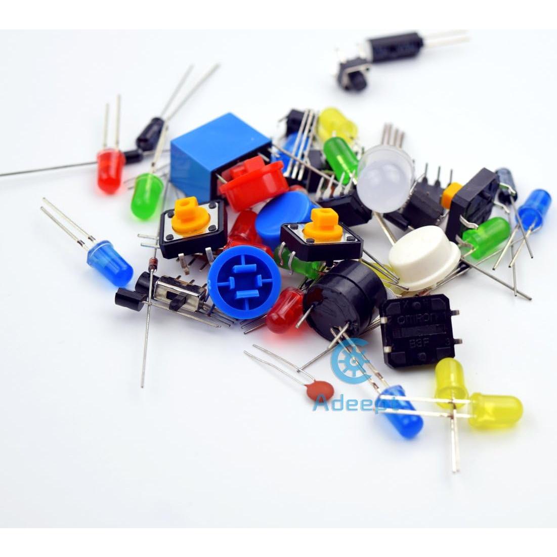 Kit de inicio Adeept para Raspberry Pi 4 y 3 con 160 piezas