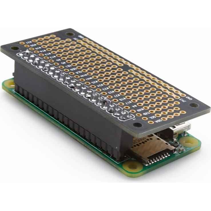 2pcs GPIO Protoboard Breadboard HAT with Female Pin Connector PCB Prototyping Board Pi Zero Board Compatible with Raspberry Pi Zero(unwelding