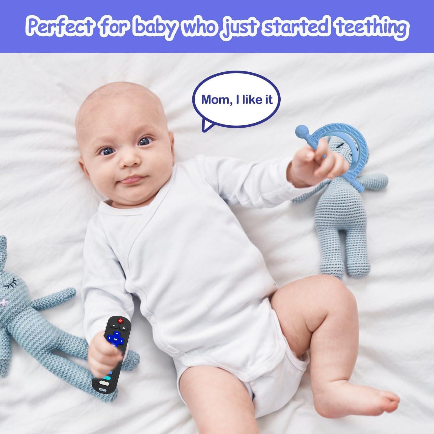 Juguete de Dentición Control Remoto YAPROMO Silicona Grado Alimenticio