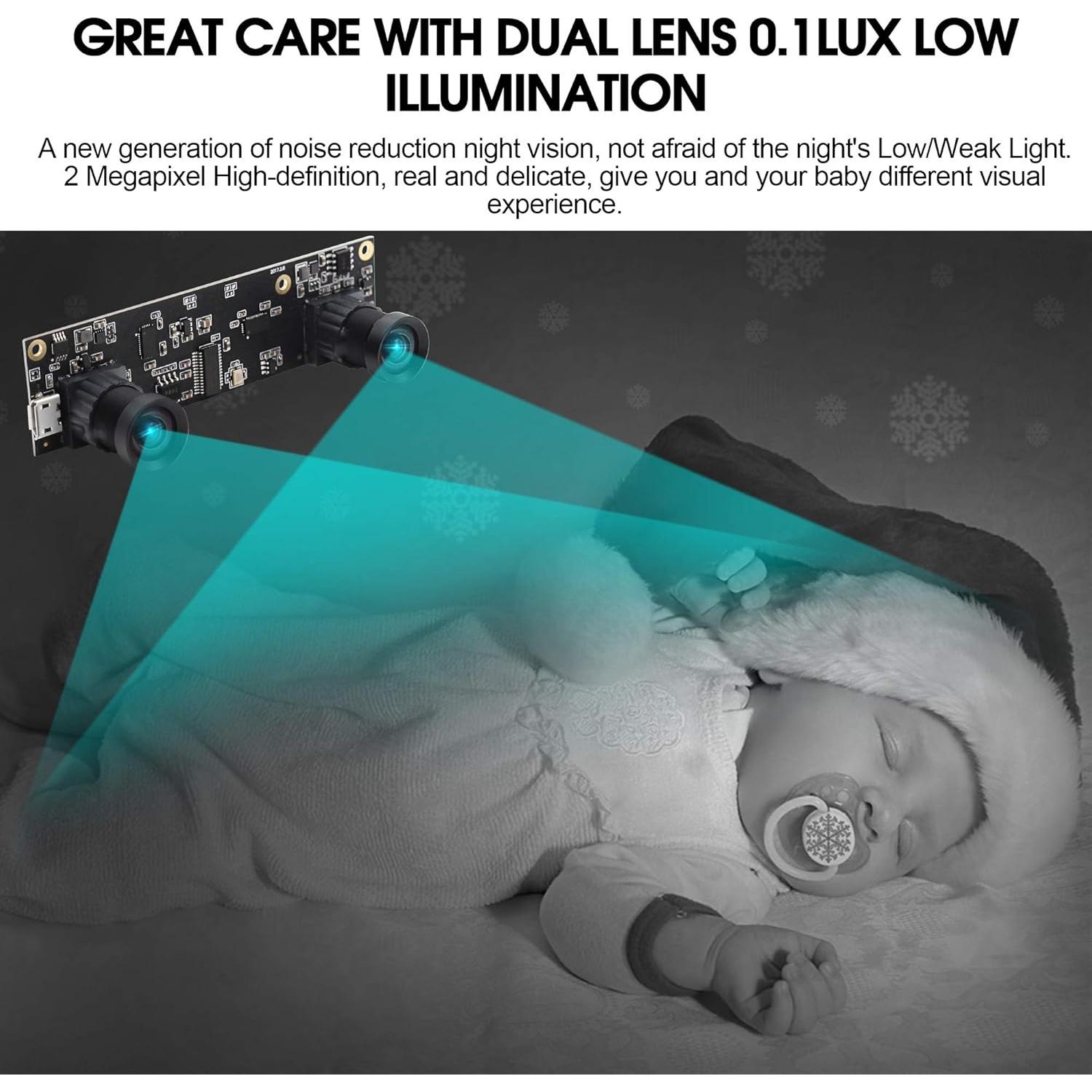 Módulo de cámara USB 1080P ELP Doble Lente 3D 100°