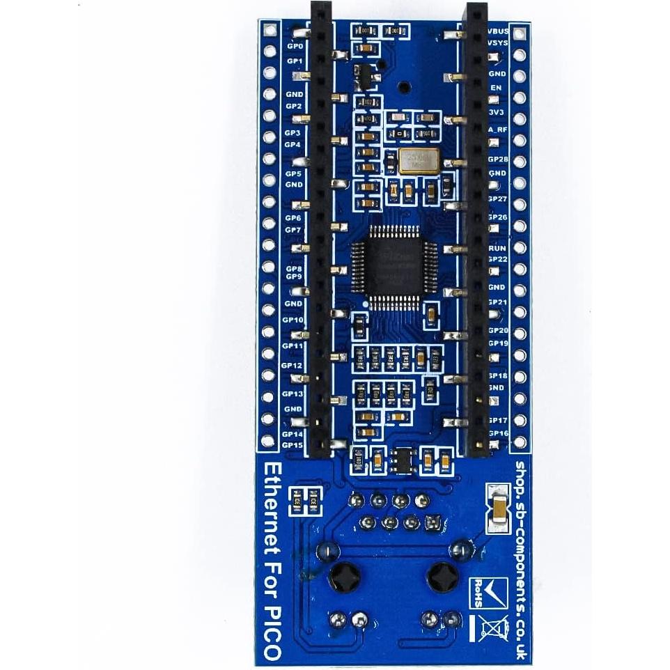 HAT Ethernet NetPi para Raspberry Pi Pico con LCD 1.3"