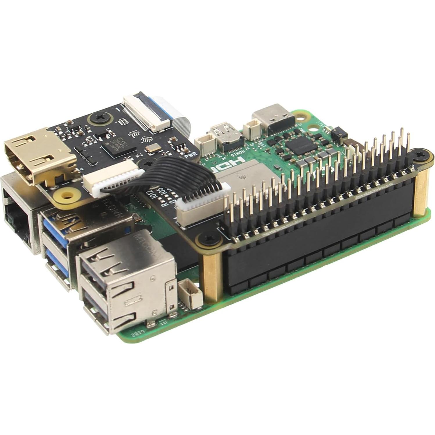Módulo Geekworm X630 HDMI a CSI-2 + Placa de Audio I2S X1300-A2