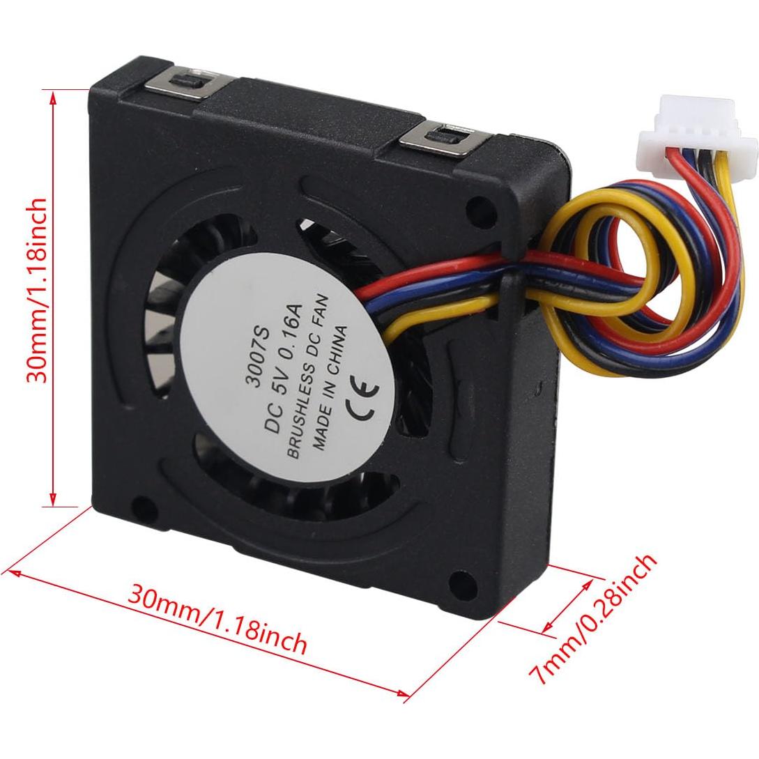 Ventilador de Enfriamiento PWM ZDE 30x30x7mm para Raspberry Pi 5