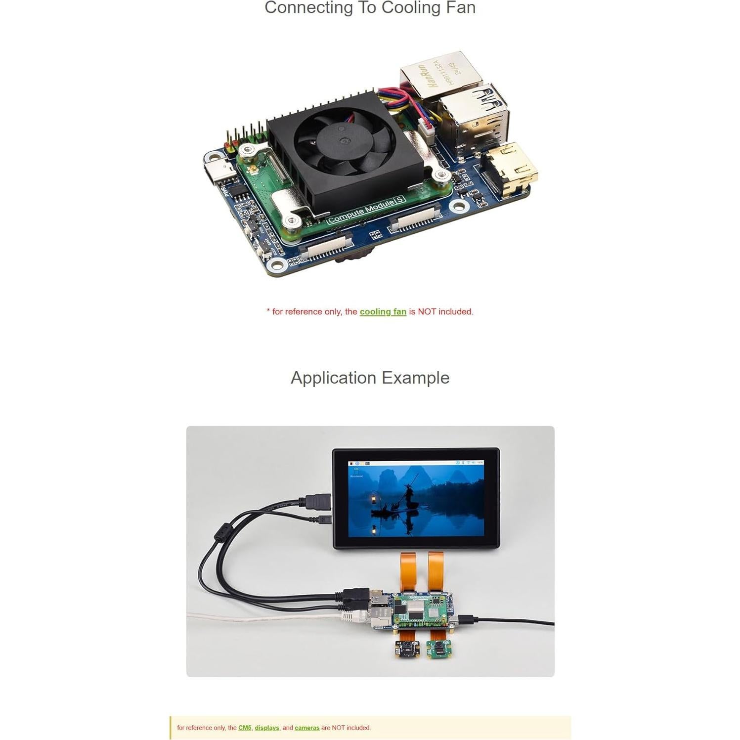 Placa Base Compacta iiunius para Raspberry Pi 5 CM5 con EEPROM