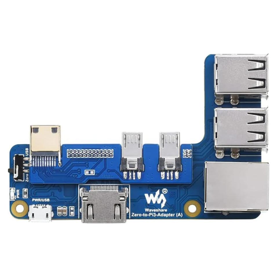 Adaptador Raspberry Pi Zero a 3B Coolwell - USB, Ethernet RJ45
