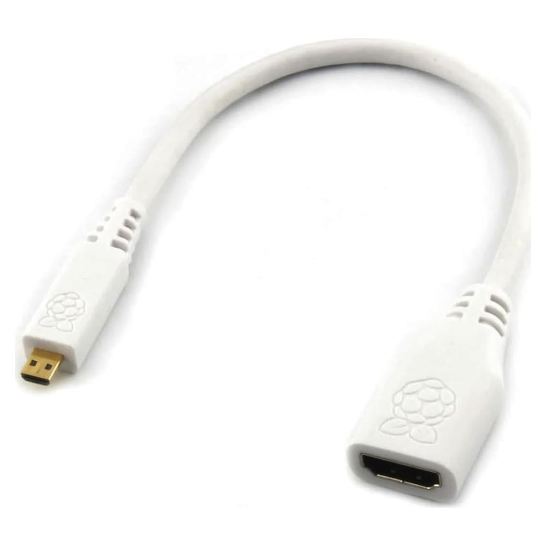 Cable Micro HDMI a HDMI-A 23.5cm sb components para Raspberry Pi 4