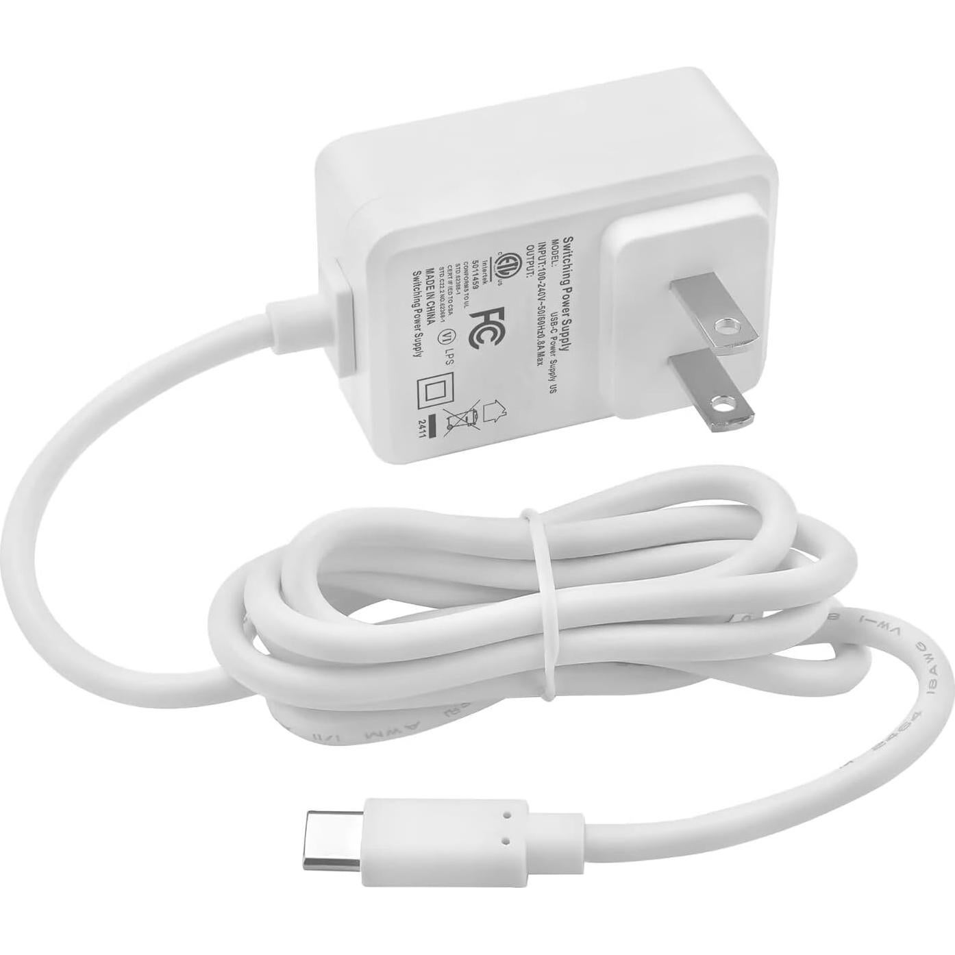 Adaptador de Poder USB C 27W 5.1V 5A para Raspberry Pi 4