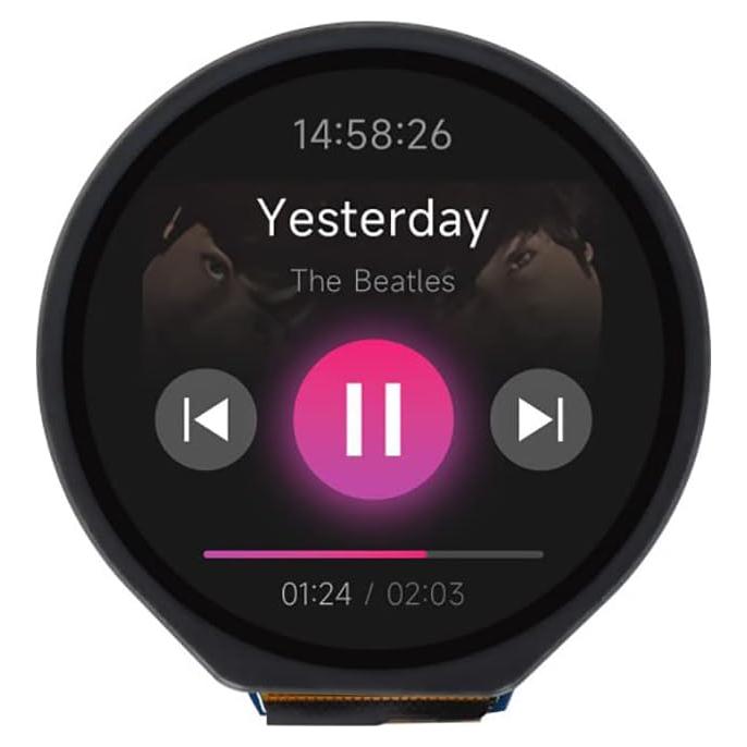 Pantalla LCD Táctil Redonda Coolwell 1.28" 240x240 para Raspberry Pi